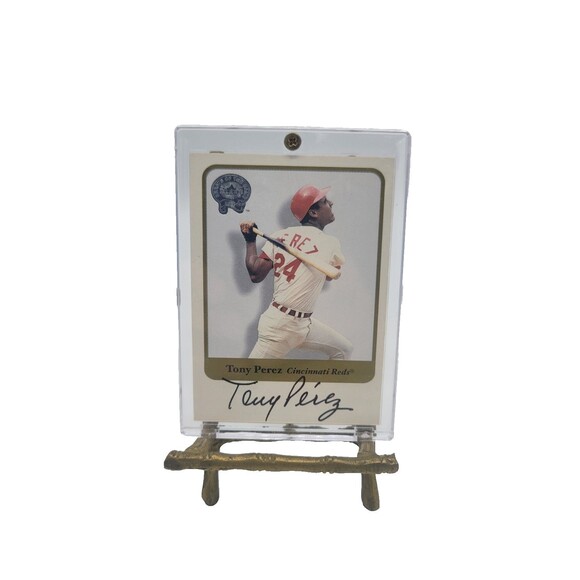 2001 Fleer Greats of the Game - Tony Perez - Autograph - Cincinnati Reds - Picture 1 of 3